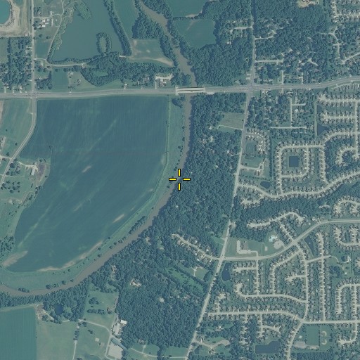 Aerial/Satellite Image of Weaver Creek, IN