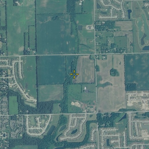 Aerial/Satellite Image of Wesley Creek, IN