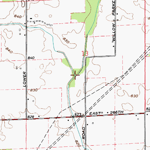 Topographic Map of West Fork Bear Creek, IN