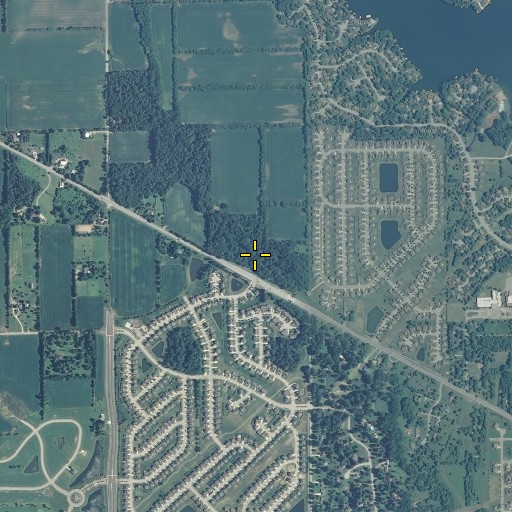 Aerial/Satellite Image of West Fork Sly Run, IN