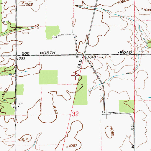 Topographic Map of Whitwater Canal, IN