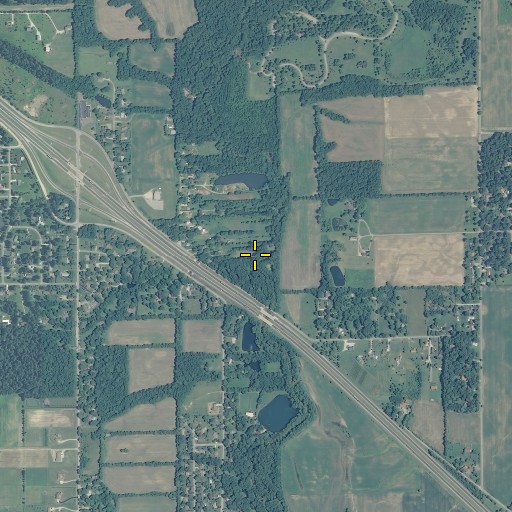 Aerial/Satellite Image of Wildcat Brook, IN