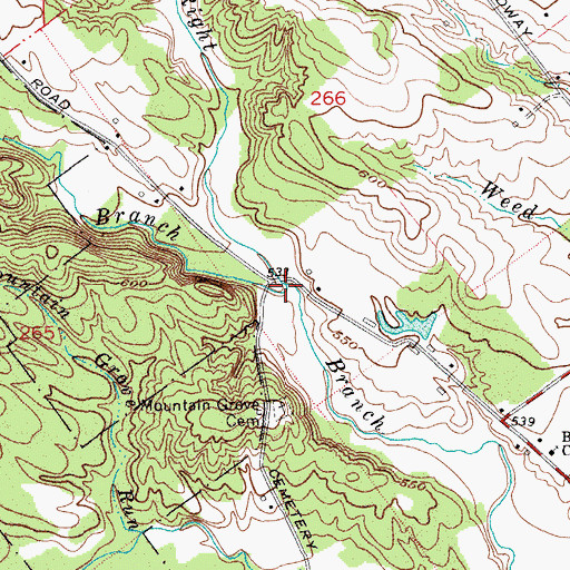 Topographic Map of Wrong Branch, IN