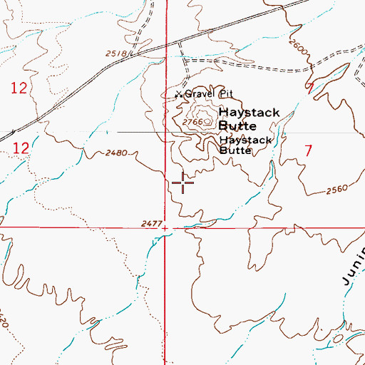 Topographic Map of Tonto National Forest, AZ