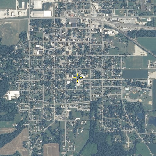 Aerial/Satellite Image of Maple Park Elementary School, IN