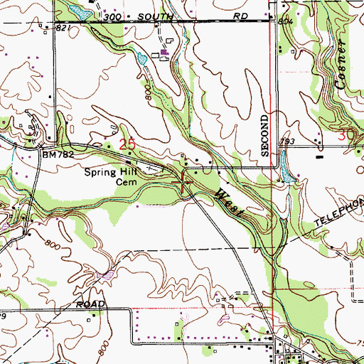 Topographic Map of Magnetic Springs, IN