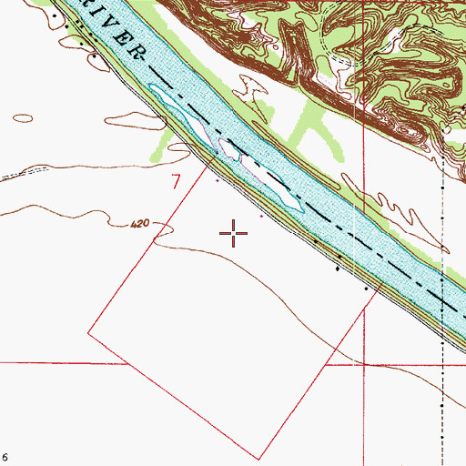 Topographic Map of Bartons Location, IN