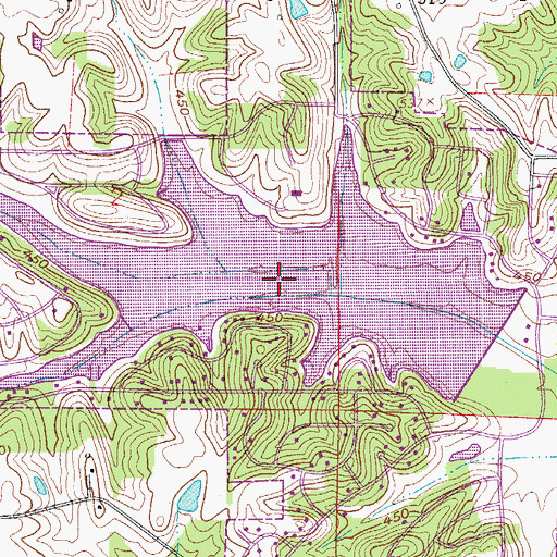 Topographic Map of Christmas Lake, IN
