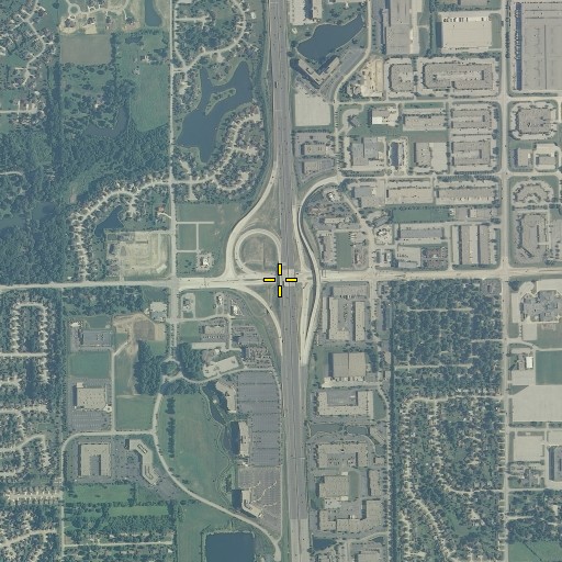Aerial/Satellite Image of Interchange 21, IN