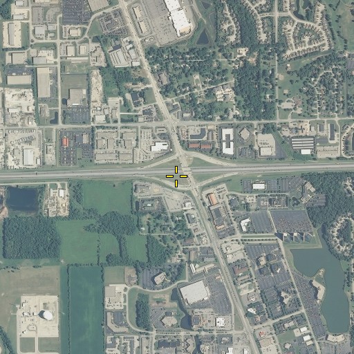 Aerial/Satellite Image of Interchange 27, IN