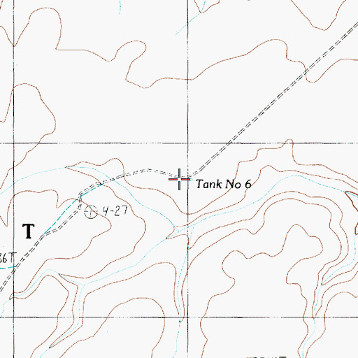 Topographic Map of Tank Number Six, AZ