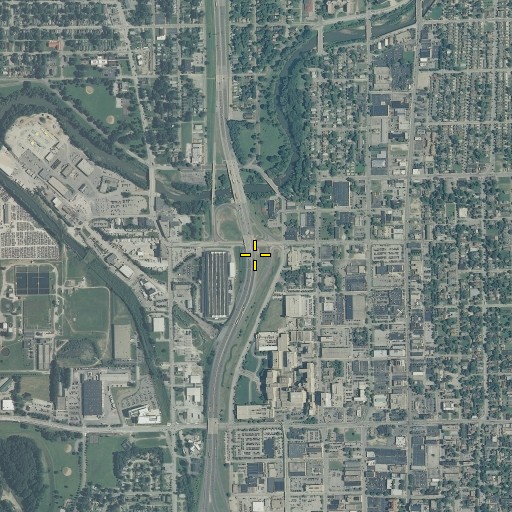 Aerial/Satellite Image of Interchange 115, IN