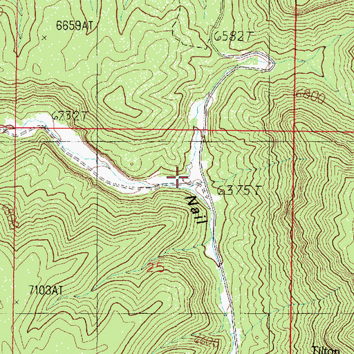 Topographic Map of Oak Corral, AZ