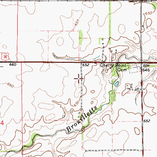 Topographic Map of Four-H Club Fairgrounds, IN