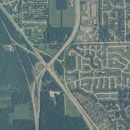 Aerial/Satellite Image of Interchange 20, IN