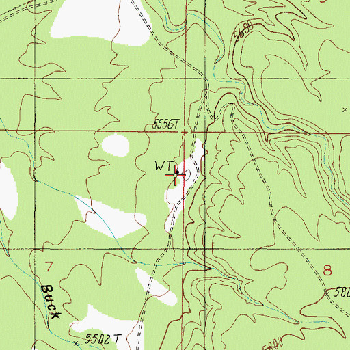 Topographic Map of Old Arizona Catchment, AZ