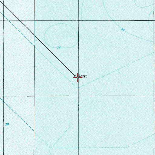 Topographic Map of Calumet Harbor Breakwater South End Light, IN