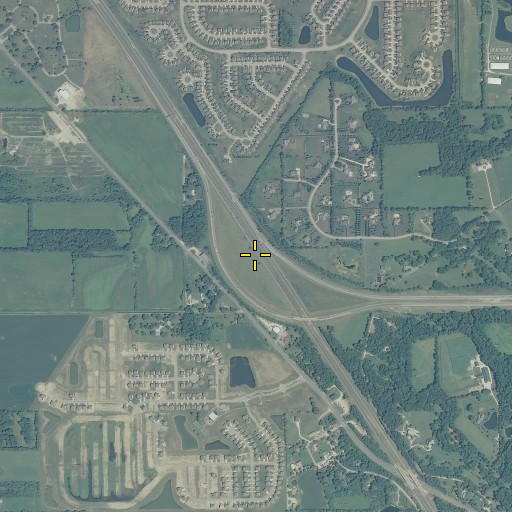 Aerial/Satellite Image of Interchange 129, IN