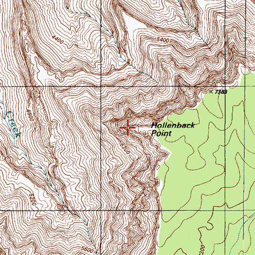 Topographic Map of Papago Point, AZ