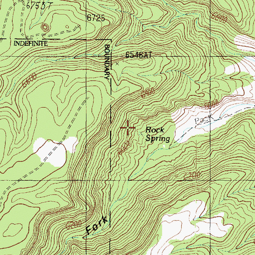 Topographic Map of Rock Spring, AZ