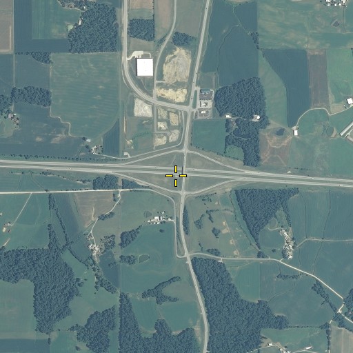 Aerial/Satellite Image of Interchange 63, IN