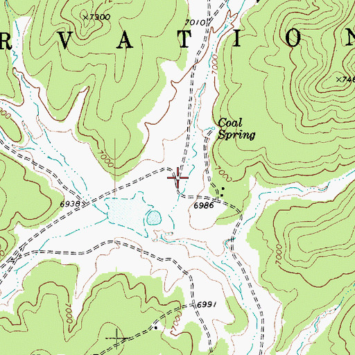 Topographic Map of Erosion Wash, AZ