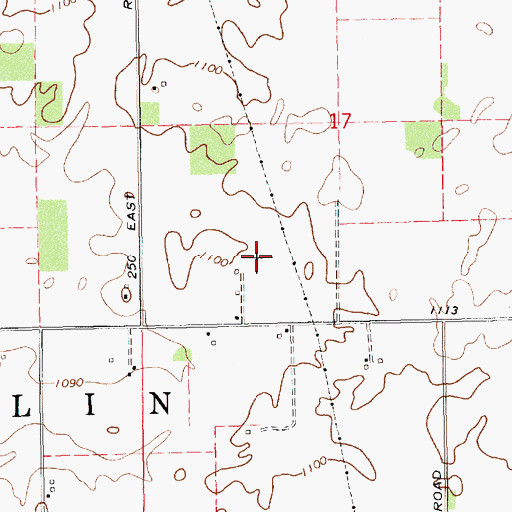 Topographic Map of Tri Junior-Senior High School, IN