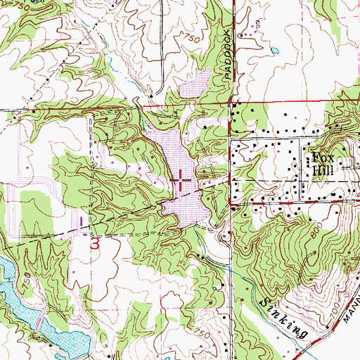 Topographic Map of Wildwood Lake, IN