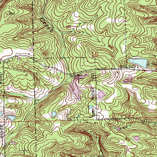 Topographic Map of Jean Williamson Lake Dam, IN