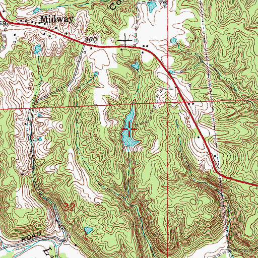 Topographic Map of Gemco Lake, IN