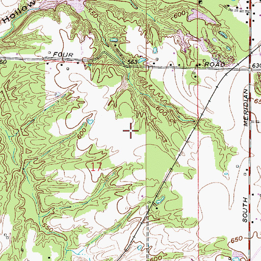 Topographic Map of Busseron Dam Number D-4, IN