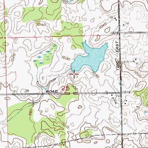 Topographic Map of Niezer Dam, IN