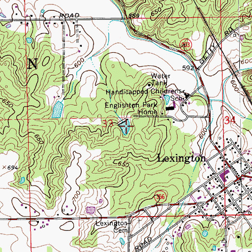 Topographic Map of Presbyterian National Missions Lake, IN