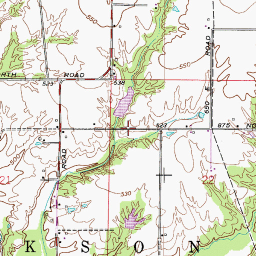 Topographic Map of Busseron Dam Number F-2, IN