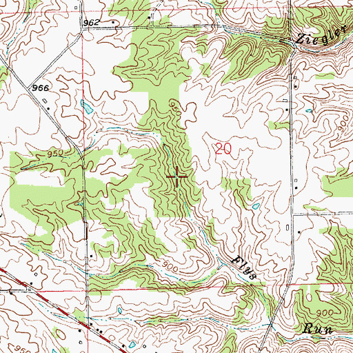Topographic Map of Lake Perrine, IN