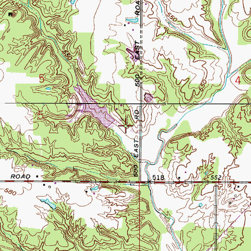 Topographic Map of Busseron Dam Number G-5, IN