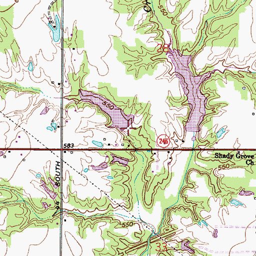 Topographic Map of Busseron Dam Number G-10, IN