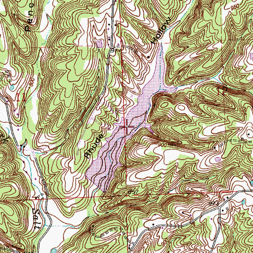 Topographic Map of Green Lake, IN
