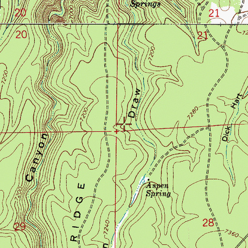 Topographic Map of Pinchot Spring, AZ
