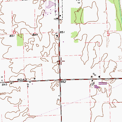Topographic Map of Sweetser Elementary School, IN