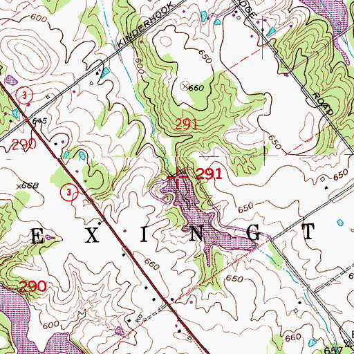 Topographic Map of Marysville Lake Dam, IN