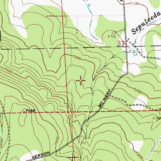 Topographic Map of Jog Tank, AZ
