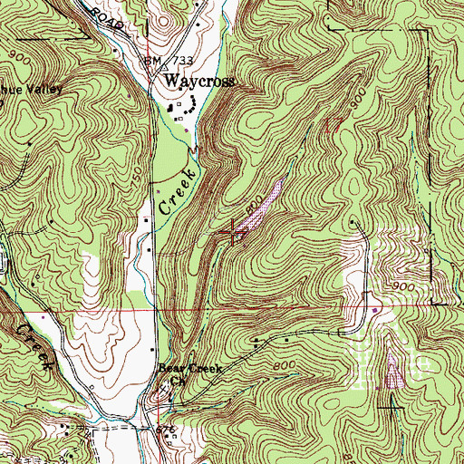 Topographic Map of Kirkofer Lake Dam, IN