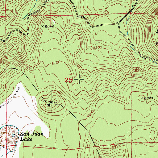 Topographic Map of Bear Tank, AZ