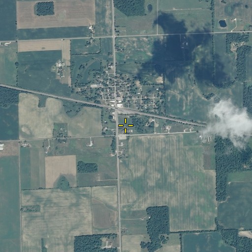 Aerial/Satellite Image of Sidney Elementary School, IN