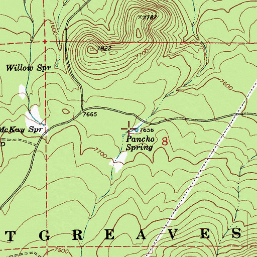 Topographic Map of Pancho Tank, AZ