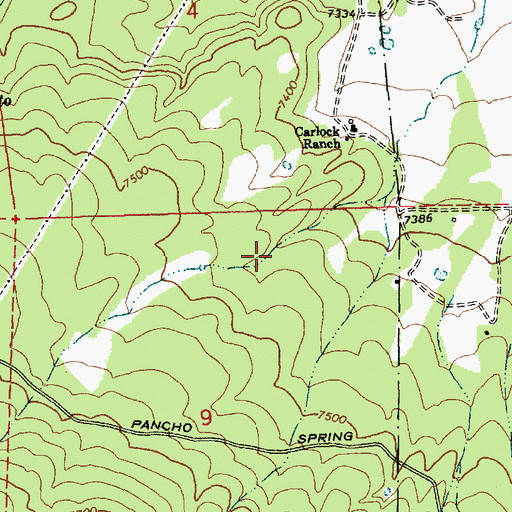 Topographic Map of Gillespie Spring, AZ