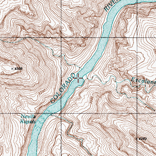 Topographic Map of Escalante Creek, AZ