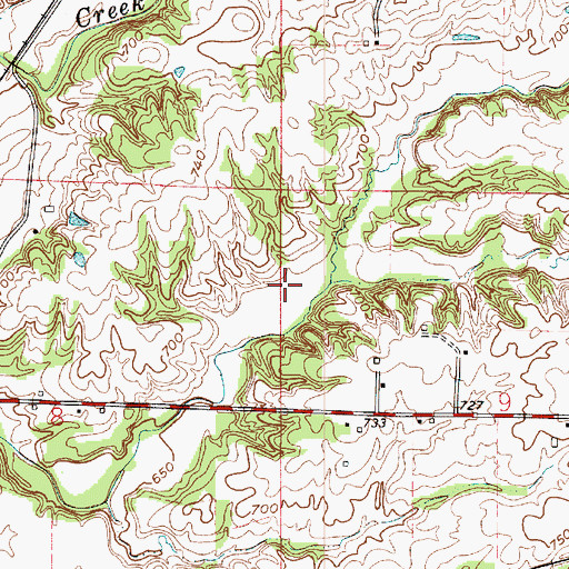 Topographic Map of Little Raccoon Structure Number 11, IN