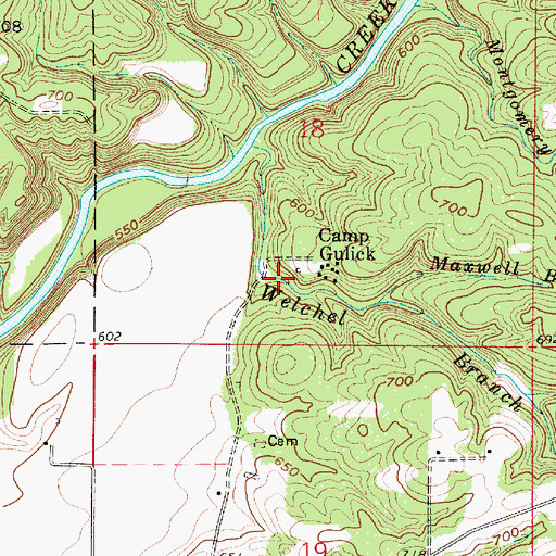 Topographic Map of Terre Haute Boys Club Lake, IN